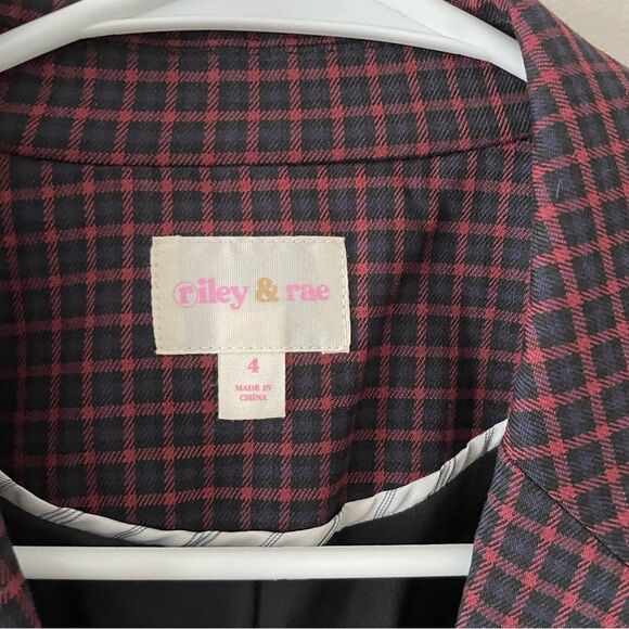 Riley and Rae Mini Checkered Blazer | Sz 4 - Picture 2 of 6